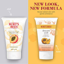 Load image into Gallery viewer, Burt&#39;s Bees Peach and Willow Bark Deep Pore Exfoliating Facial Scrub, Package May Vary, 4 Oz
