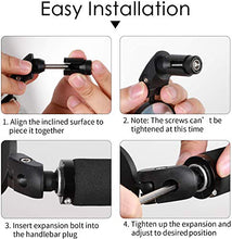 Load image into Gallery viewer, HUBUISH Bar End Bike Mirrors，360°Adjustable Rotatable Handlebar Convex Mirror for Mountain Road Bicycle Riding Cycling Accessories, with Wide Angle Lens Safety Rearview Mirror(1 PC)
