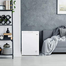 Load image into Gallery viewer, Midea MRC04M3AWW, White 3.5 cu. ft. Mini Freezer, Cubic Feet
