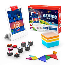 Load image into Gallery viewer, Osmo - Genius Starter Kit for iPad - 5 Hands-On Learning Games - Ages 6-10 - Math, Spelling, Problem Solving, Creativity &amp; More - (Osmo iPad Base Included), Multicolor
