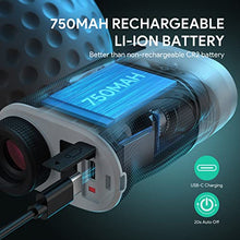 Load image into Gallery viewer, Golf Rangefinder with Slope, THGOLF 1100 Yards Rechargeable Golf Laser Rangefinder with Flag Acquisition, Pulse Vibration and Fast Focus System, 6X Magnification, ±1 Yard Accuracy
