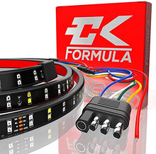 Load image into Gallery viewer, CK Formula 48” Double Row LED Tailgate Light Bar - 5 Functions: Reverse, Brake, Running, Turn Signal, Double Flash Light Strip for Trucks, 2935 SMD LED Chips, IP67 Waterproof, 12V, 1 Piece
