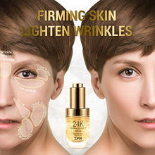 Load image into Gallery viewer, 24K Gold Anti Aging Face Serum Moisturizer Enriched with Vitamin C Serum, Hyaluronic Acid, Vitamin E Cream for Day and Night Wrinkle Reduction, Re-activate Skin Youth (1FL.OZ)
