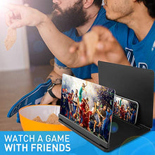 Load image into Gallery viewer, Screen Magnifier for Cell Phone, 3D HD Mobile Phone Screen Magnifier 12" Foldable Phone Stand,Phone Projector for Movies, Videos, and Gaming. iPhone Accessories Cool Gadgets for Men
