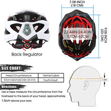 Load image into Gallery viewer, Shinmax Bike Helmet, CPSC/CE Certified Adjustable Light Bicycle Helmet Men&amp;Women Road and Mountain Bicycle Helmet with Visor&amp;Rear Light Met Specialized Cycling Helmet for Adult
