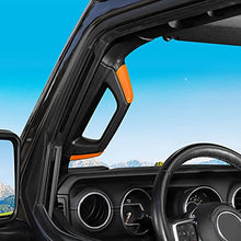 Load image into Gallery viewer, RT-TCZ A B Pillar Grab Handles ABS Decoration Trim Cover for 2018-2022 Jeep Wrangler JL JLU Sahara Rubicon JT Gladiator 4 Door Orange
