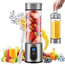 Load image into Gallery viewer, Portable Blender, G-TING Personal Smoothies Blender Cordless, Single Serve Mini Blender 450ml USB Rechargeable Small Juice Mixer Portable Juicer (Shakes, Smoothies, Home, Travel &amp; Gym) Food Grade
