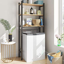 Load image into Gallery viewer, UDEAR 3 Shelf Bathroom Space Saver,Over The Toliet,The Clamshell Washing Machine Rack,Bathroom Corner Stand Storage Organizer Accessories,Bathroom Tower Shelf,Space Saver，Black
