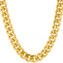 Load image into Gallery viewer, Lifetime Jewelry 9mm Cuban Link Chain Necklace for Men &amp; Women 24k Gold Plated, 24 Inches
