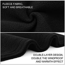 Load image into Gallery viewer, Kids Neck Warmer Gaiter Winter Fleece Snood Thermal Windproof Ski Tube Scarf for Cold Weather, Thick Face Mask for Girls&amp;Boys Black (2 Pack)
