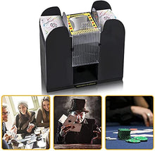 Load image into Gallery viewer, Nileole 1-6 Decks Automatic Card Shuffler, Battery-Operated Electric Shuffler for UNO,Phase10, Texas Hold&#39;em, Poker, Home Card Games, Blackjack, Home Party Club Game (6 Deck)
