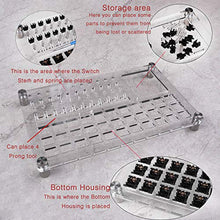 Load image into Gallery viewer, 33 Switch Tester Switch Opener Acrylic Lube Station DIY Double-Deck Removal Platform Keycaps Puller for Custom Gateron Cherry Mechanical Keyboard
