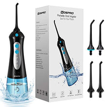 Load image into Gallery viewer, Water Flosser Professional Cordless Dental Oral Irrigator - 300ML Portable and Rechargeable IPX7 Waterproof 3 Modes Water Flosser with Cleanable Water Tank for Home and Travel, Braces &amp; Bridges Care

