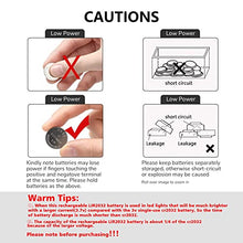 Load image into Gallery viewer, Rechargeable 2032 Battery, FITINOCH LIR2032 Button Battery Can Replace ML2032 CR2032 3v Lithium Batteries with Coin Battery Charger, 4 Count Car Remote Battery 3.7V 50mAh
