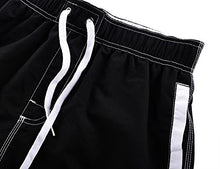 Load image into Gallery viewer, Nonwe Men's Swimwear Quick Dry Striped Beach Shorts Striped Yellow 36
