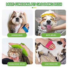 Load image into Gallery viewer, DOYOO 4 Pack Dog Brush, Pet Cat Dog Bowl cat/dog brush，Soothing Massage Rubber brush ， for Long Short Haired Dogs and Cats, band Collapsible Travel Pet Cat Dog Bowl
