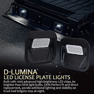 D-Lumina Tailgate Step Light LED Truck Bed Multi-Pro Lamp Assembly Kit Compatible with GMC Sierra 1500 2500 HD 3500 HD 2020-2021 ＆ Chevy Silverado 1500 2500 HD 3500 HD 2020, Replacement for 84347814