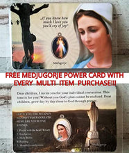 Load image into Gallery viewer, Catholic Rosary, St Benedict Rosary, 12 mm Wooden Catholic Prayer Beads from Medjugorje
