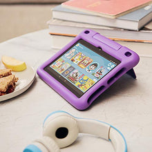 Load image into Gallery viewer, Fire HD 8 Kids tablet, 8&quot; HD display, ages 3-7, 32 GB, includes a 1-year subscription to Amazon Kids+ content, Purple Kid-Proof Case, (2020 release)
