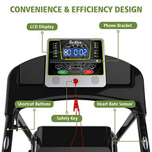 Load image into Gallery viewer, REDLIRO Walking Machine for Home Folding Jogging Treadmill with Incline Portable Space Saving Fitness Motorized Running Electric Indoor Exercise Workout Office Physical Training

