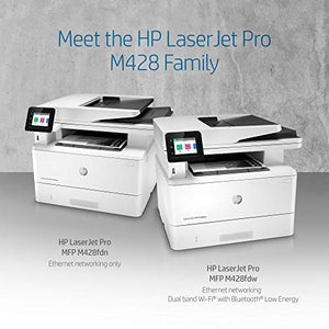 HP LaserJet Pro Multifunction M428fdw Wireless Laser Printer, Works with Alexa (W1A30A)