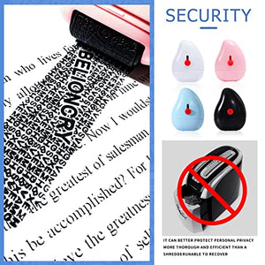 Belioncry Identity Theft Protection Roller Stamp 2.0 Generation with Ceramic Box Opener ID Police Block Address and Protect Your Privacy Information Self-Inking Roller Stamp
