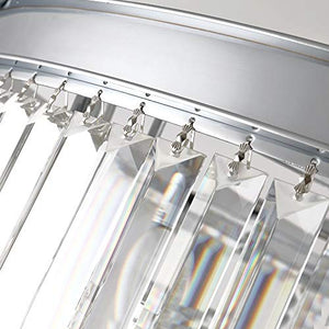Luxury Modern Crystal Chandeliers Lighting Ceiling Lamp Lights Fixture With 5 Tiers for Dining Room, Living Room(12 Lights Chrome)