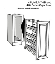 Load image into Gallery viewer, Rev-A-Shelf - 447-BCSC-8C - 8 in. Pull-Out Wood Foil Wrap/Tray Divider Cabinet Organizer with Soft-Close Slides
