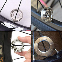 Load image into Gallery viewer, Goabroa Spoke Wrench, Hard Steel 8 Way Bike Rim Truing Tool for Adjust Bicycle Wheel Tension
