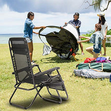 Load image into Gallery viewer, Zero Gravity Chairs Patio Set of 2 with Pillow and Cup Holder Patio Furniture Outdoor Adjustable Dining Reclining Folding Chairs for Deck Patio Beach Yard
