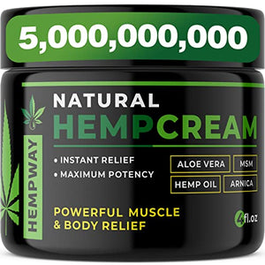 100% Natural Hemp Cream for Relief from - 30,000,000 Relief Cream - Hemp Oil for Relief & Joint Relief - Doctor Formulated Cream - Hemp Lotion for Relief