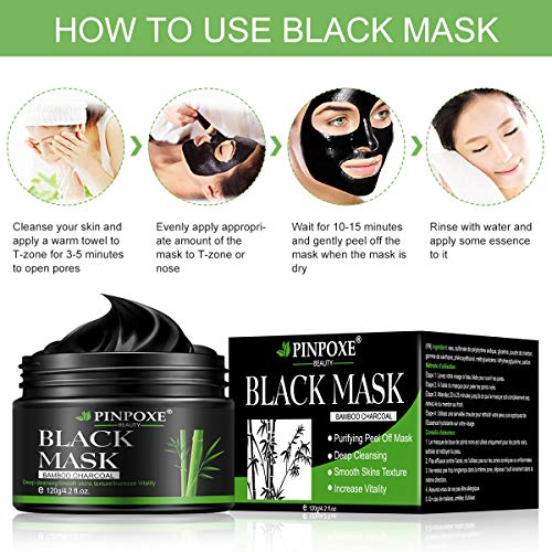 Load image into Gallery viewer, Blackhead Mask, Charcoal Face Mask, Peel off Mask, Black Mask, Blackhead Removal Mask, Charcoal Face Mask, Deep Cleaning Face Nose Activated Exfoliator Mask
