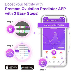Easy@Home Ovulation Test Predictor Kit : Accurate Fertility Test for Women (Width of 5mm), Fertility Monitor Test Strips, 50 LH Strips
