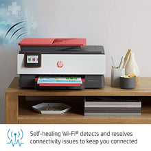 Load image into Gallery viewer, HP OfficeJet Pro 8035 All-in-One Wireless Printer - Includes 8 Months of Ink, HP Instant Ink, Works with Alexa - Coral (4KJ65A)
