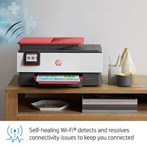 HP OfficeJet Pro 8035 All-in-One Wireless Printer - Includes 8 Months of Ink, HP Instant Ink, Works with Alexa - Coral (4KJ65A)