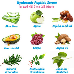 Ebanel Vitamin C Serum Hyaluronic Acid Serum for Face - Ultimate Anti Aging Serum Set - Deep Hydrating, Visibly Plump, Firm & Smooth Skin, Brighten & Even Skin Tone, Reduce Redness & Inflammation