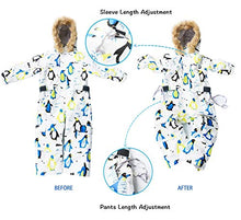 Load image into Gallery viewer, Bluemagic Big Kid&#39;s One Piece Snowsuits Ski Suits Waterproof Overalls Jackets Snowboarding,Water Color,160cm
