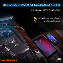 Load image into Gallery viewer, Hussell Car Charger Adapter - 3.0 Portable USB w/Fast Charge Technology &amp; Dual Ports - Compatible w/Apple iPhone, Android, Tablet or Other USB Device
