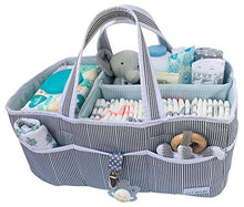 Load image into Gallery viewer, Lily Miles Baby Diaper Caddy - Large Organizer Tote Bag for Infant Boy or Girl - Baby Shower Gift - Nursery Must Haves - Registry Favorites - Collapsible Newborn Caddie Car Travel
