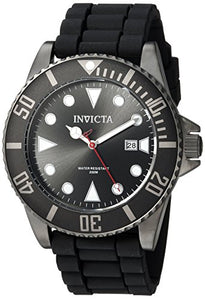 Invicta Men's Pro Diver Stainless Steel Quartz Diving Watch with Silicone Strap, Black, 22 (Model: 90305)