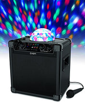 Load image into Gallery viewer, ION Audio Party Rocker Plus | Portable Bluetooth Party Speaker System &amp; Karaoke Machine with Built-In Rechargeable Battery, App-Controlled Party Light Display &amp; Microphone
