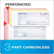 Load image into Gallery viewer, Adams Money and Rent Receipt Book, 3-Part, Carbonless, White/Canary/Pink, 7-5/8" x 10-7/8", Bound Wraparound Cover, 100 Sets per Book, 4 Receipts per Page (TC1182)
