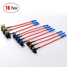 Load image into Gallery viewer, Nilight - 50040R 10 Pack 12V Car Add-a-Circuit Fuse Adapter with Standard and Mini TAP Profile TAP Blade Fuse for Cars Trucks Boats,2 Years Warranty
