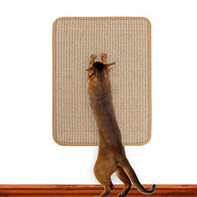 Load image into Gallery viewer, M&amp;MKPET Natural Sisal Cat Scratcher Mat Horizontal Cat Floor Scratching Pad Rug Scratch Pad for Cat Grinding Claws &amp; Protecting Furniture (25.6&quot; 15.7&quot;)
