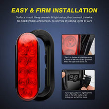 Load image into Gallery viewer, Nilight - TL-07 6 Inch Oval Red Led Trailer Tail Lights 4PCS 10 Led with Flush Mount Grommets Plugs IP67 Waterproof Stop Brake Turn Trailer Lights for RV Truck
