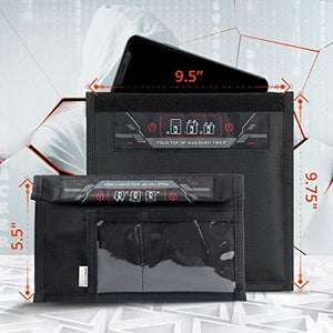 Mission Darkness Non-Window Faraday Bag for Phones // Device Shielding for Law Enforcement, Military, Executive Privacy, Travel & Data Security, Anti-Hacking & Anti-Tracking Assurance