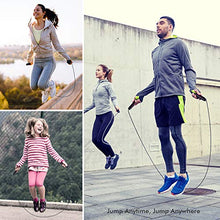 Load image into Gallery viewer, FITFORT Jump Rope, Tangle-Free Rapid Speed Jumping Rope Cable with Ball Bearings for Women, Men, and Kids, Adjustable Steel Jump Rope Workout with Foam Handles for Fitness, Home Exercise &amp; Slim Body
