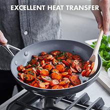 Load image into Gallery viewer, GreenPan Valencia Pro Hard Anodized Healthy Ceramic Nonstick 10&quot; Frying Pan Skillet with Lid, PFAS-Free, Induction, Dishwasher Safe, Oven Safe, Gray
