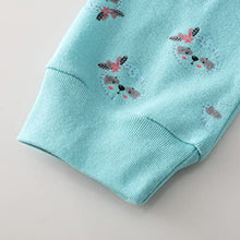 Load image into Gallery viewer, Summer Pajamas for Girls Size 6 Snug Fit Cotton PJS Short Sleeve Kids Sleepwear Cute Children Jammies Set Pink Stripe Sloth
