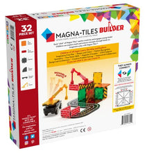 Load image into Gallery viewer, Magna-Tiles Builder Set, The Original Magnetic Building Tiles for Creative Open-Ended Play, Educational Toys for Children Ages 3 Years + (32 Pieces)
